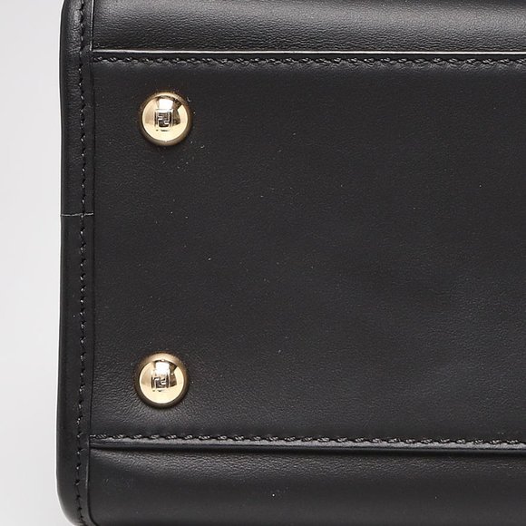 FENDI Tricolor Nappa Leather Runaway Logo Shoulder Bag - Picture 9 of 11